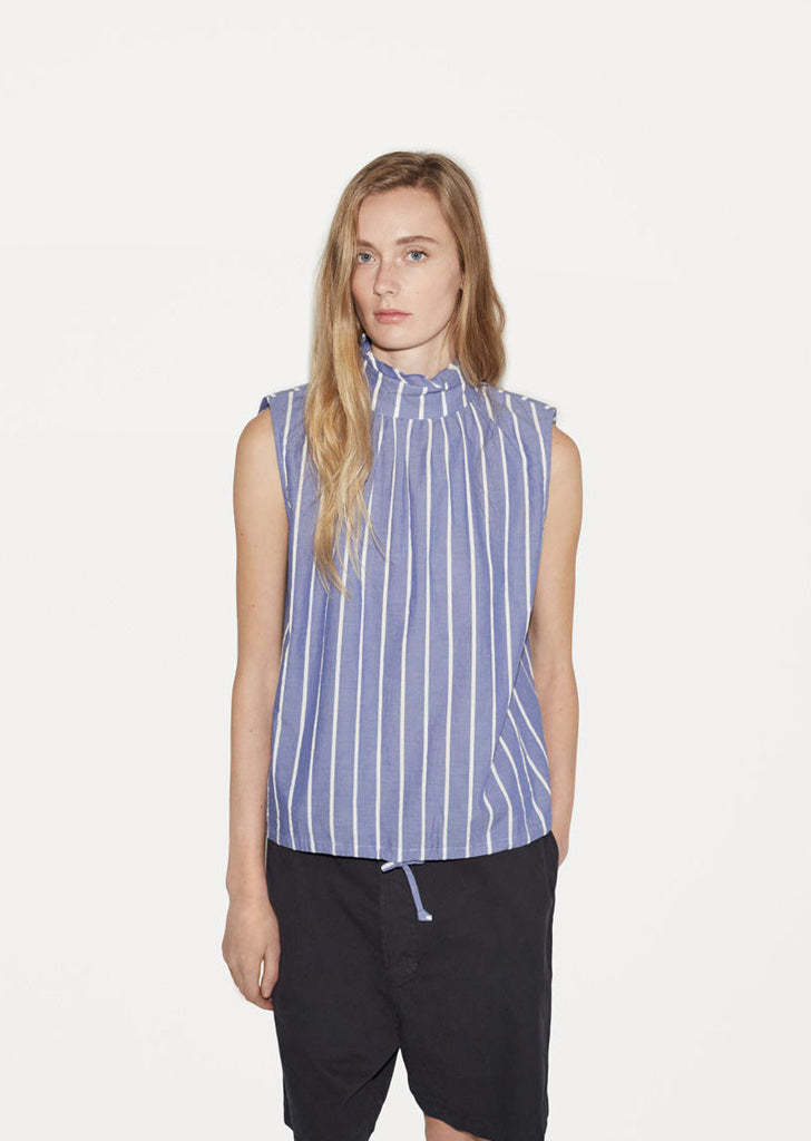 Sleeveless High Neck Blouse