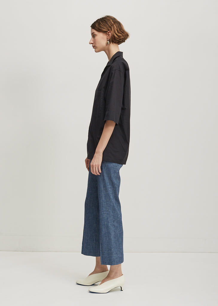 Wide Sleeve Button Down Shirt