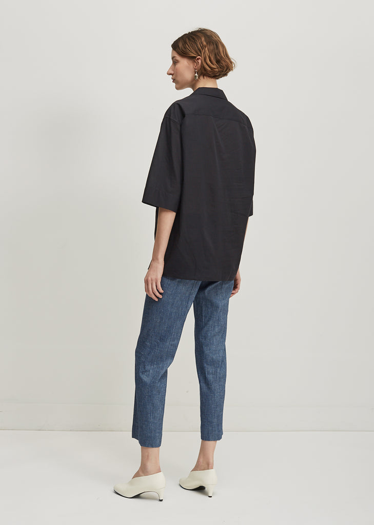 Wide Sleeve Button Down Shirt