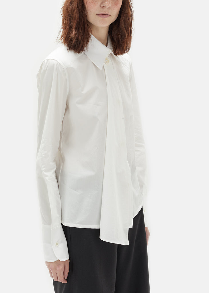 Cotton Poplin Asymmetrical Shirt