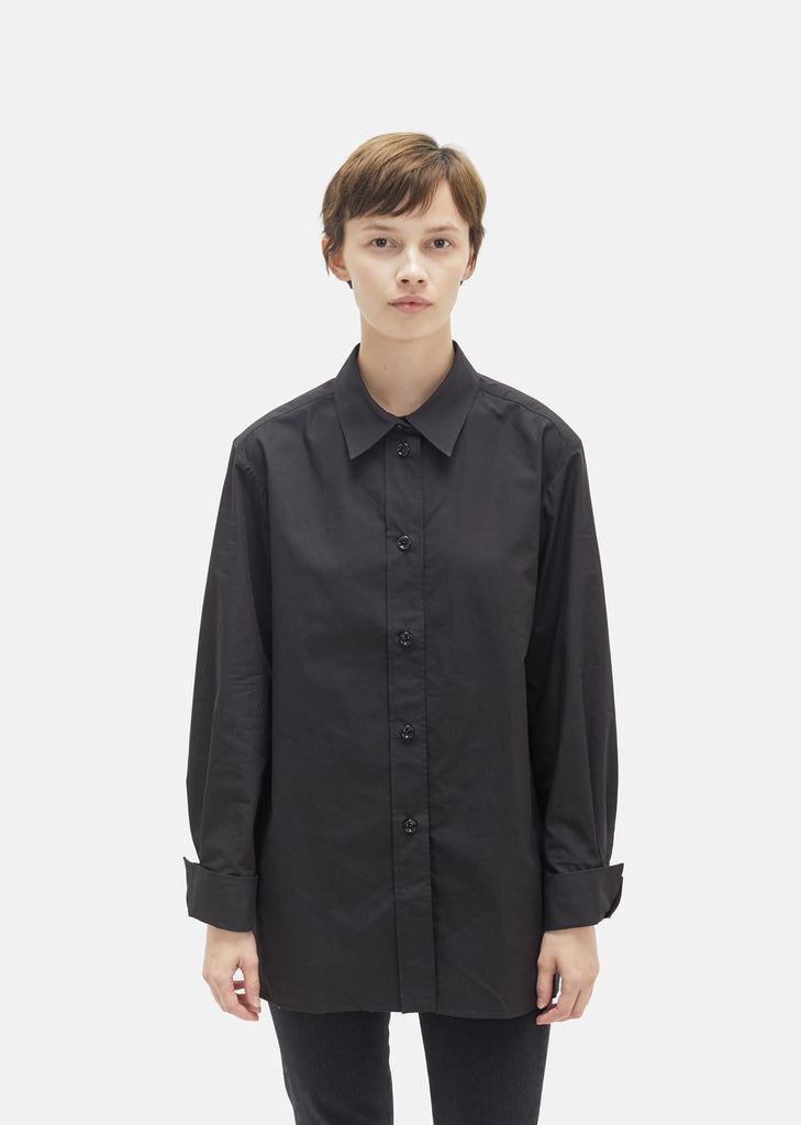 Heavy Cotton Pointed Collar Shirt