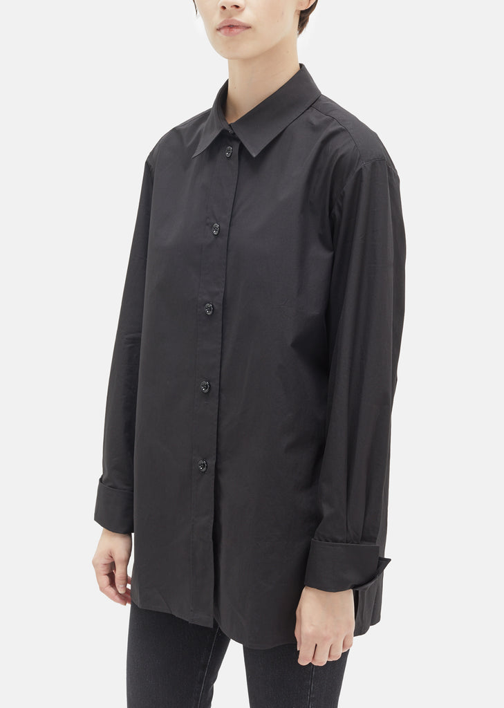 Heavy Cotton Pointed Collar Shirt