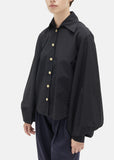 Cotton Poplin Oversized Sleeve Shirt