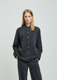 Pointed Collar Dry Silk Shirt