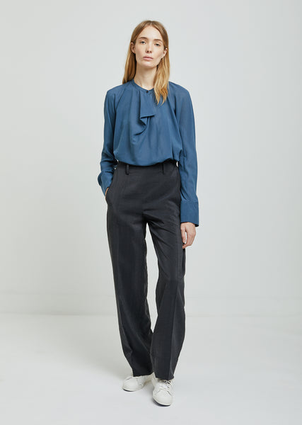 Long Elasticated Dry Silk Pants by Lemaire– La Garçonne