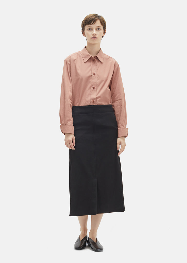 Heavy Cotton Pointed Collar Shirt