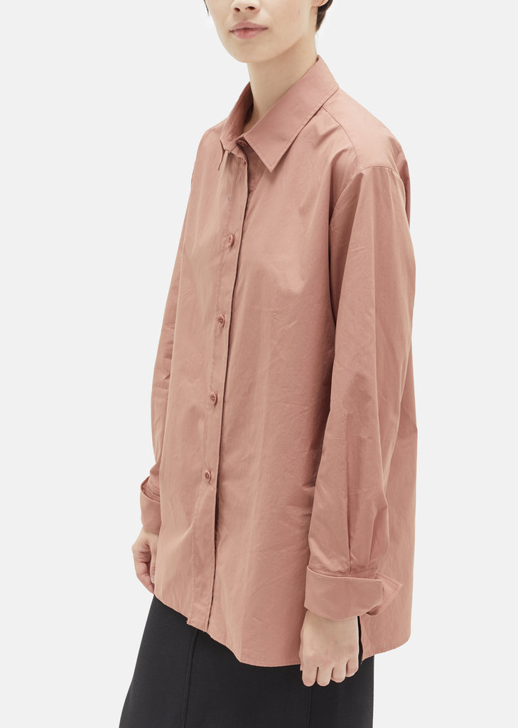 Heavy Cotton Pointed Collar Shirt