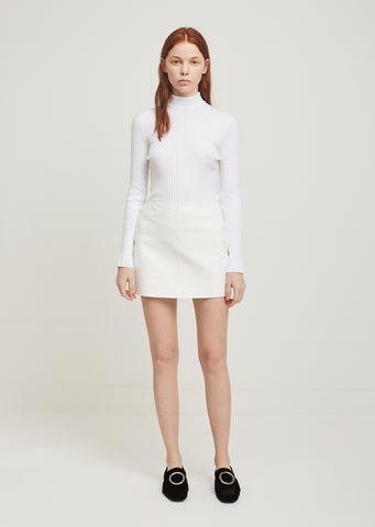 Swallows Vinyl Mini Skirt
