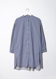 Oversized Mandarin-Collar Shirt