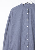 Oversized Mandarin-Collar Shirt