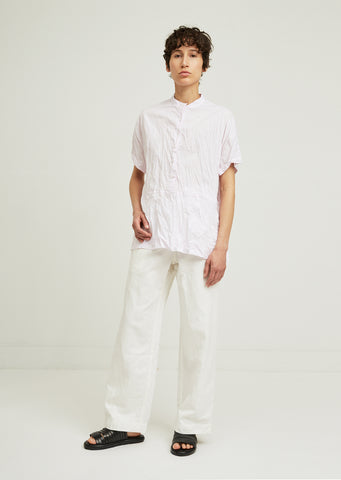 Boxit Button Short Sleeve Blouse