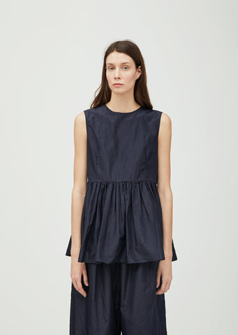 Washed Silk Taffeta Top