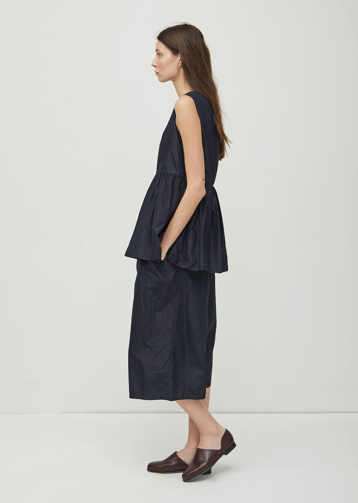 Washed Silk Taffeta Top