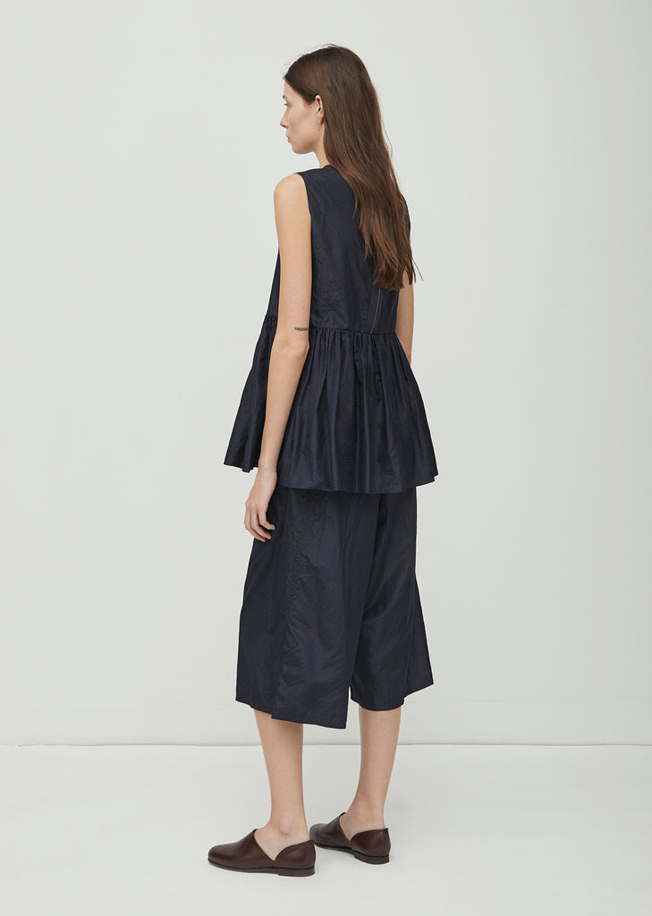 Washed Silk Taffeta Top