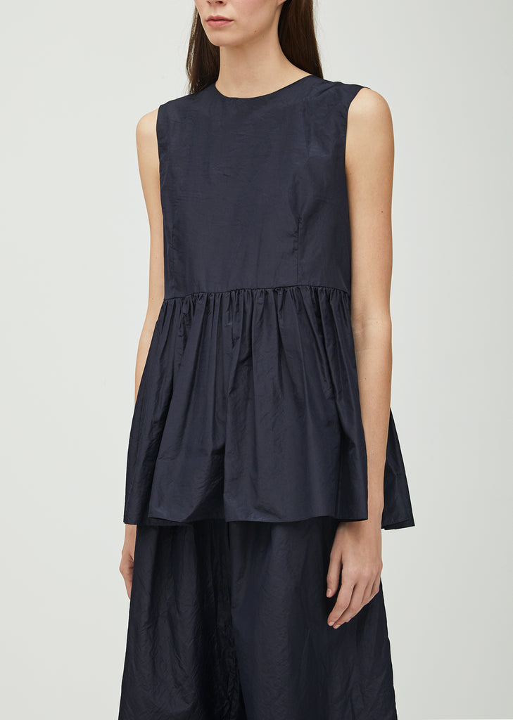 Washed Silk Taffeta Top