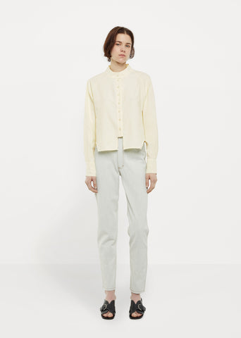 Cropped Button Down Shirt