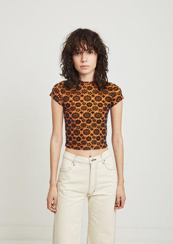 Shrunk Floral Print Tee