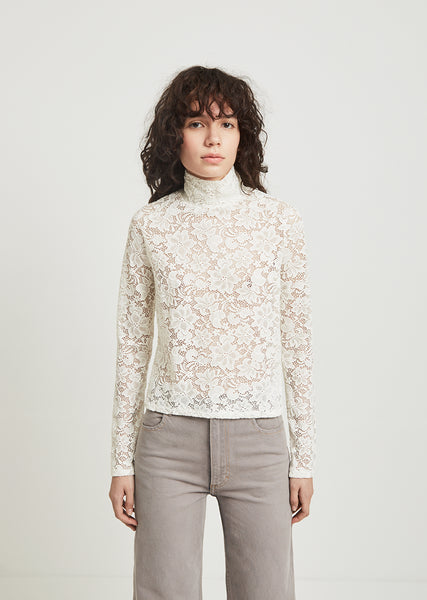 Lace Turtleneck by Eckhaus Latta- La Garçonne