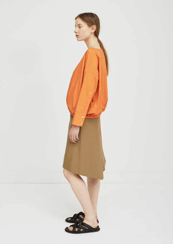 Cotton Boatneck Blouse