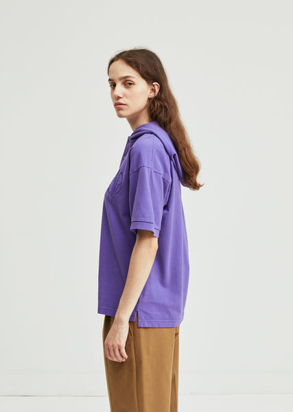 tricot COMME des GARCONS ベロアブラウス　パープル tricot COMME des GARCONS (トリコ コムデギャルソン) 古着通販