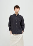 Daze Cotton Linen Collarless Shirt