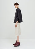 Daze Cotton Linen Collarless Shirt