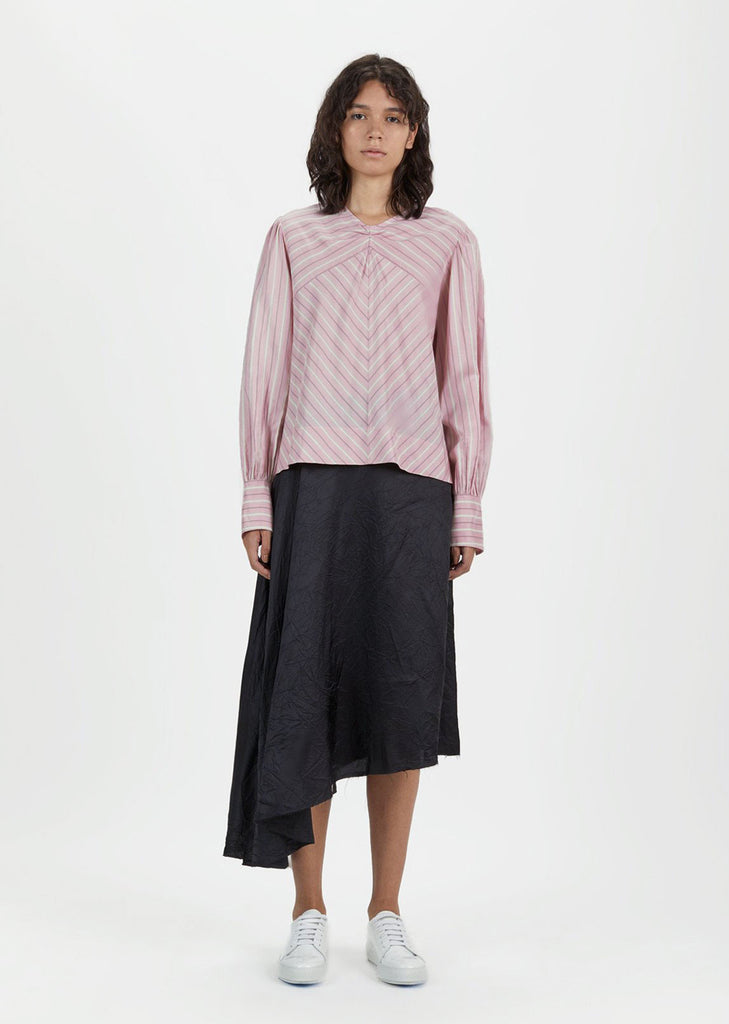 Val Striped Roundneck Blouse