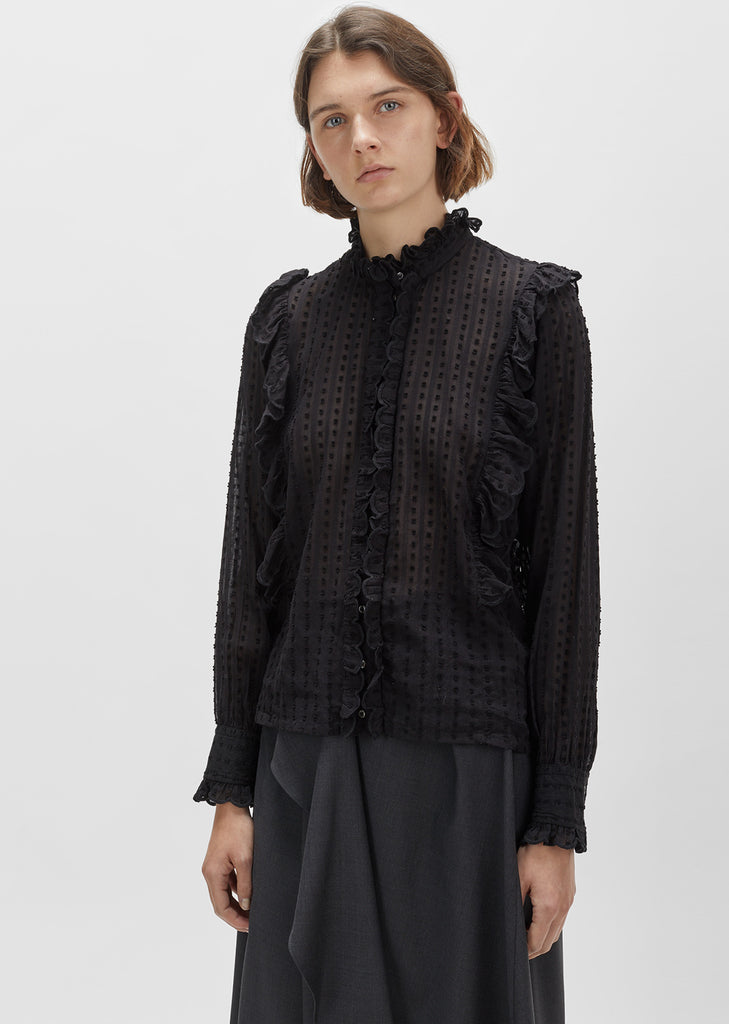 Yann Ruffle Blouse