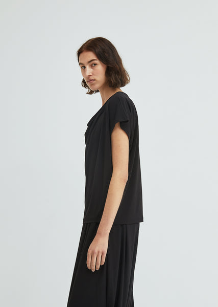 Drape Jersey Short Sleeve Top by Issey Miyake- La Garçonne