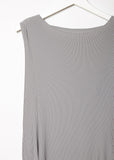 Tuck Pleats Solid Sleeveless Top