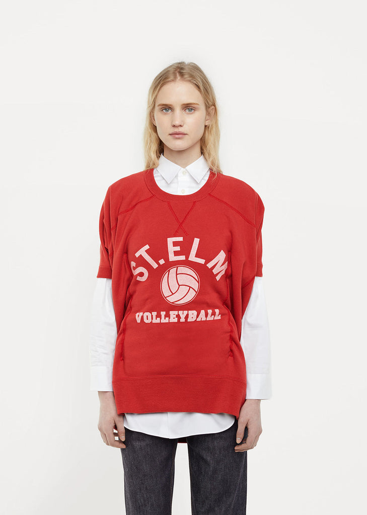 Cotton Loopback Print Tee