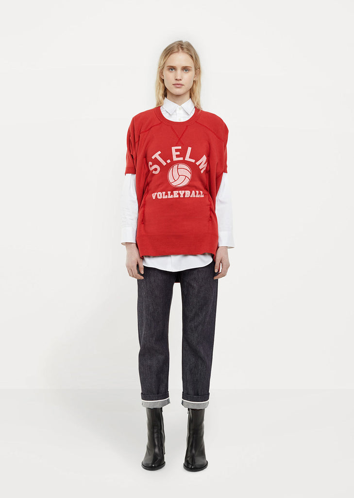 Cotton Loopback Print Tee