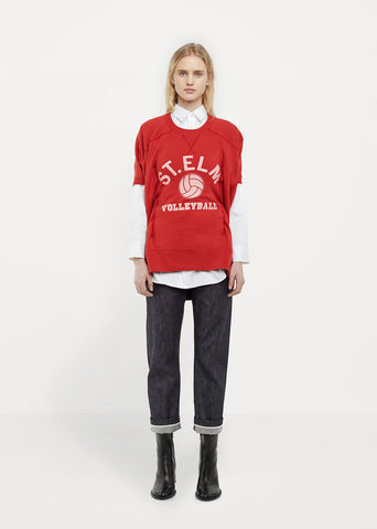 Cotton Loopback Print Tee