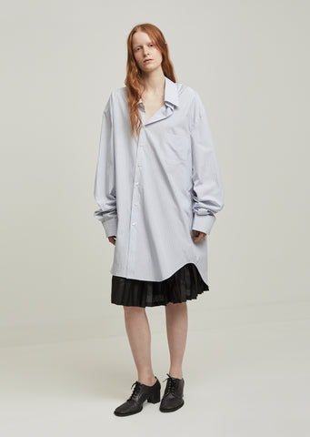 Cotton Poplin Stripe Shirt
