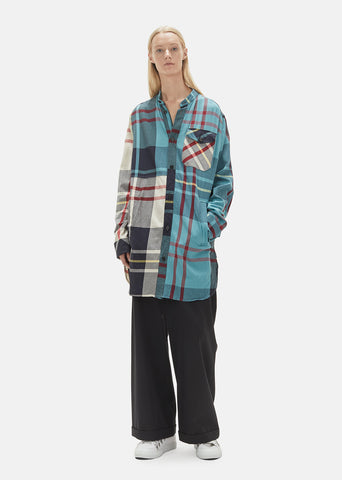 Plaid Button Down Long Shirt