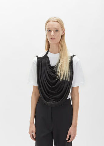 Draped Backless Top