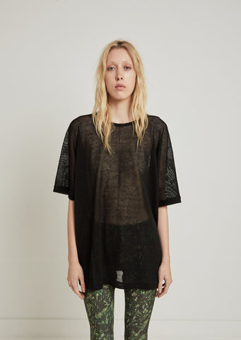 Linen Mesh Jersey Tee