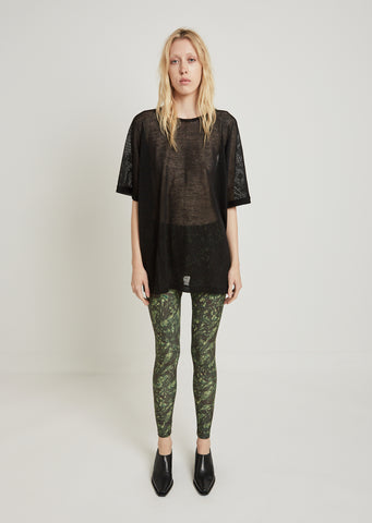 Camouflage Print Stretch Pants