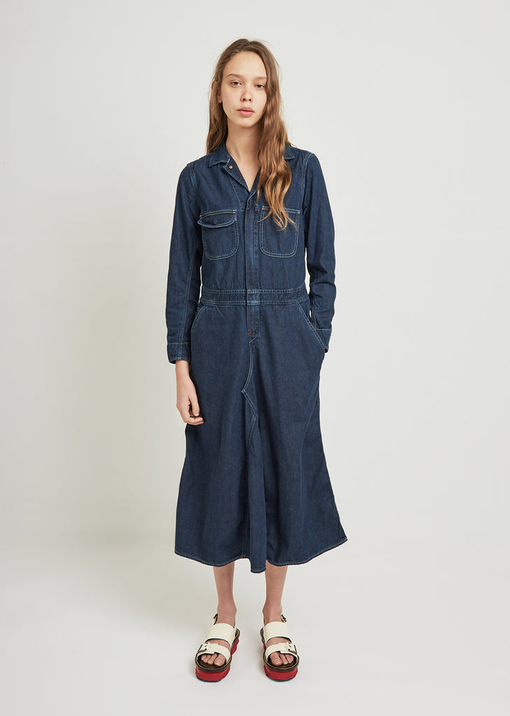 Denim All In One Dress