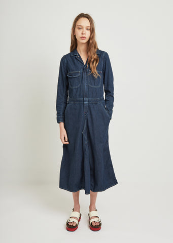 Denim All In One Dress
