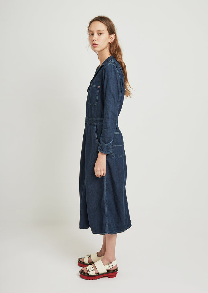 Denim All In One Dress