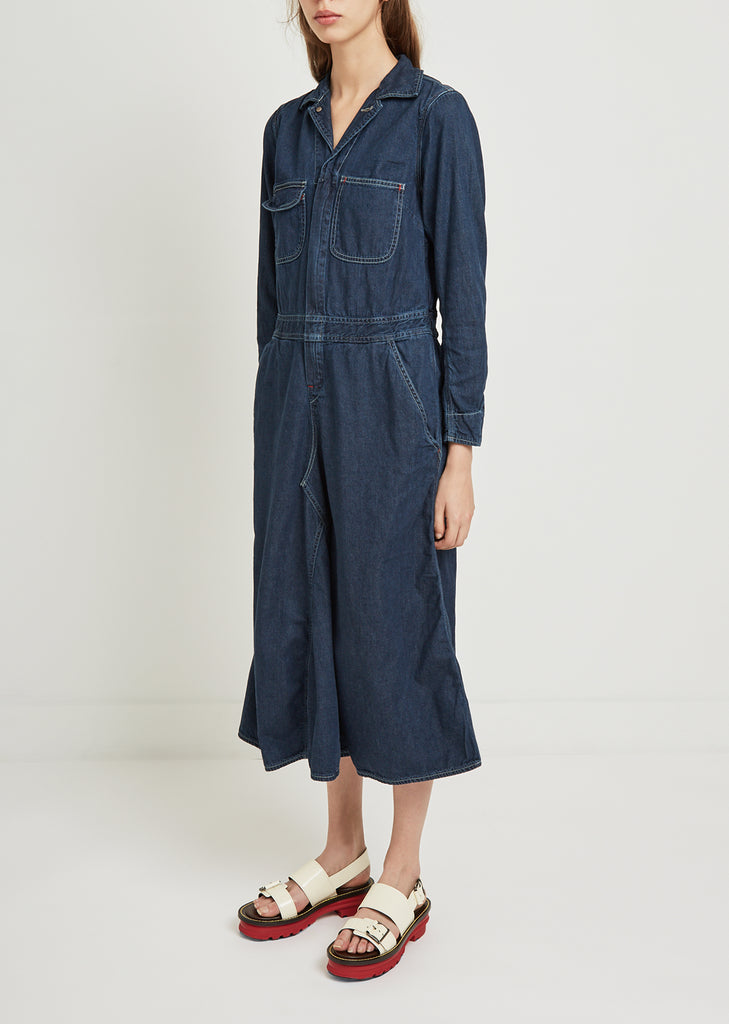 Denim All In One Dress