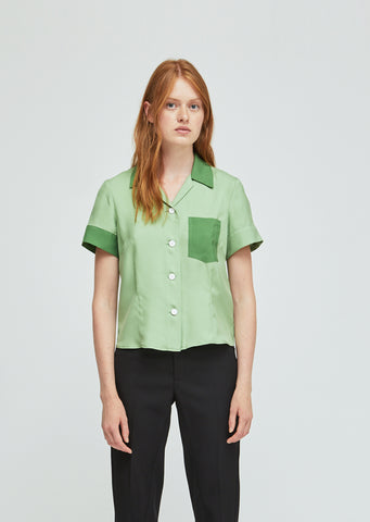 Washed Silk Bowling Shirt