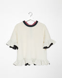 Ruffle Hem Sweatshirt
