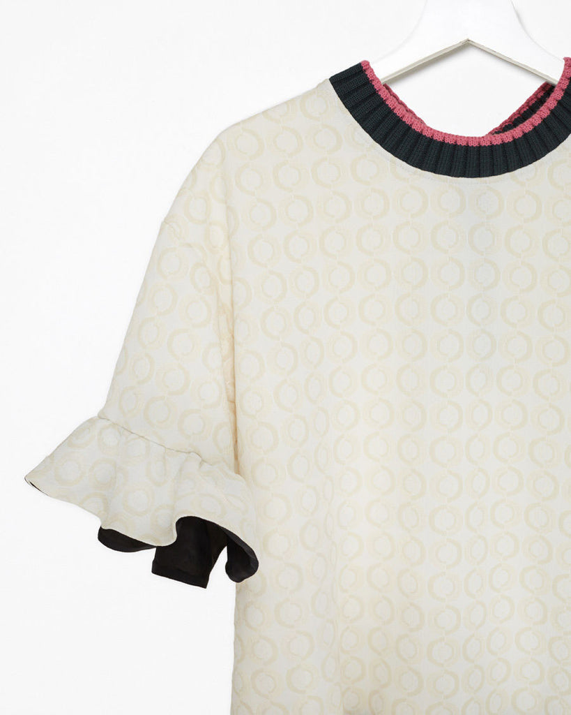 Ruffle Hem Sweatshirt