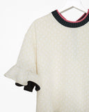 Ruffle Hem Sweatshirt