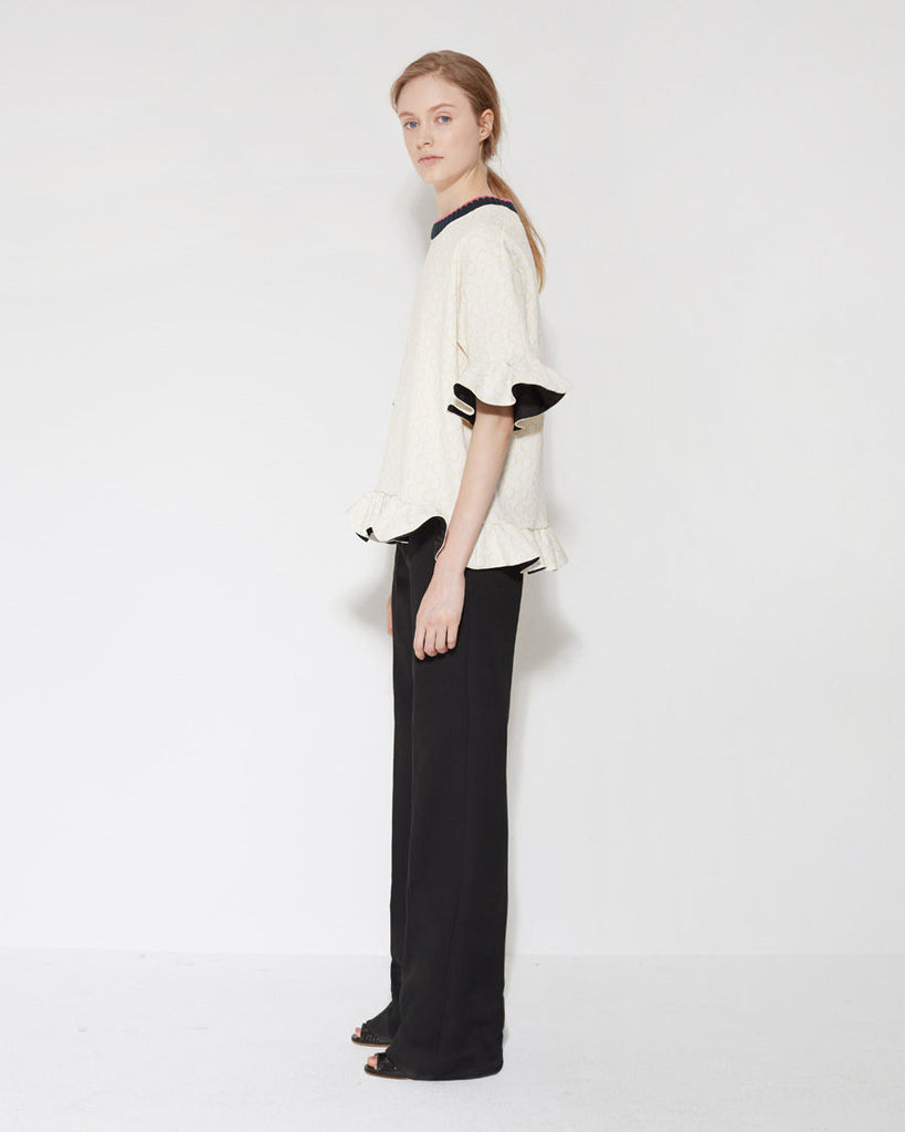 Ruffle Hem Sweatshirt