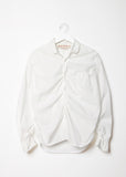 Ruched Poplin Shirt