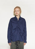 Ruched Poplin Shirt