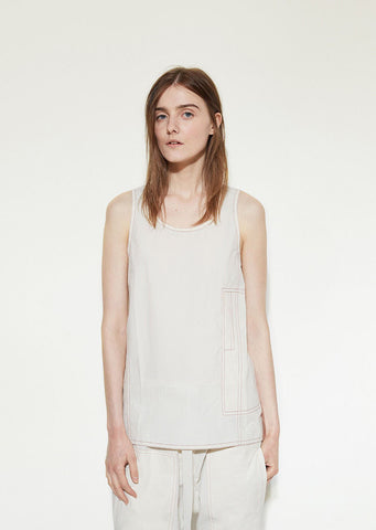 Topstitched Tank